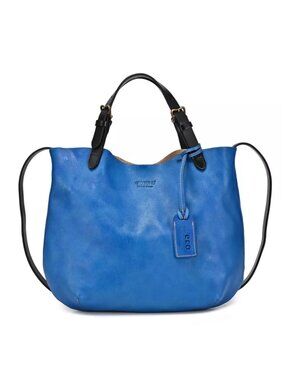 Old Trend Island Mini sky blue Leather Tote